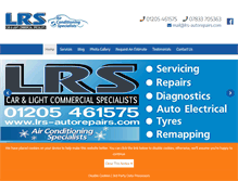 Tablet Screenshot of lrs-autorepairs.com